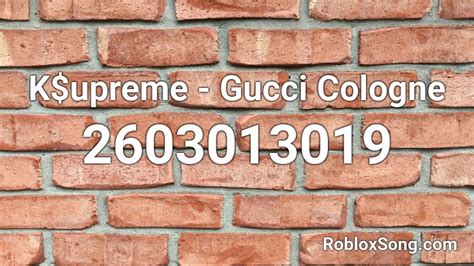 gucci cologne roblox id